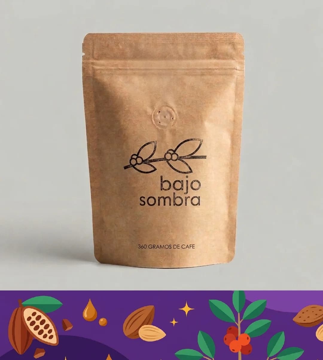 Bolsa de café Bourbon de Rabinal, Baja Verapaz, Bolsa de 360 g, Bajo Sombra